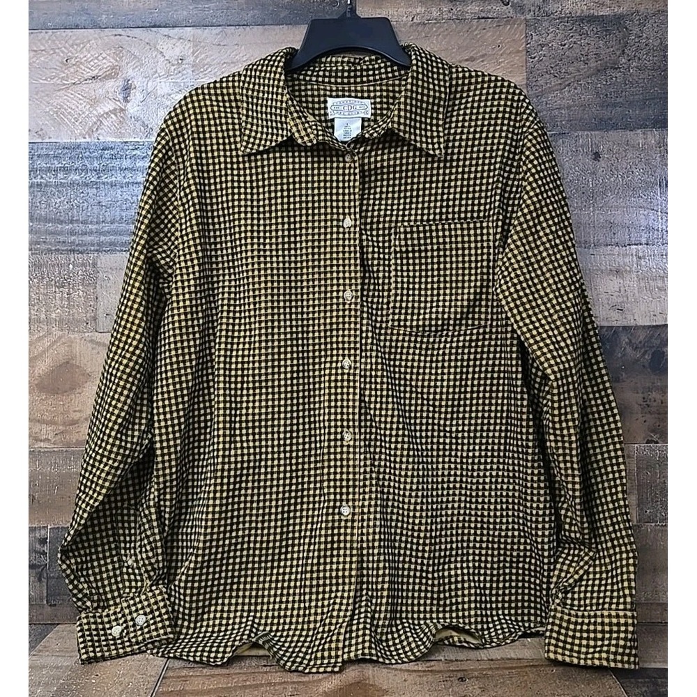 Cambridge Dry Goods Pinwale Corduroy Button Down Cotton Shirt Men Large VTG